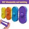with Rolling Ball Sensory Stone Toy Silicone Fidgeting Toys  Suitable for Children Teens