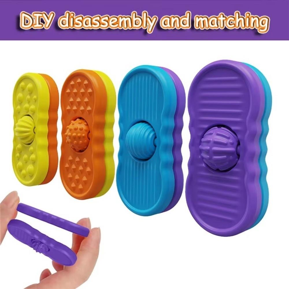 with Rolling Ball Sensory Stone Toy Silicone Fidgeting Toys Suitable for Children Teens