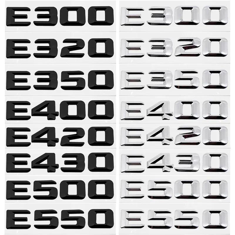 Car Rear Trunk Number Letter Sticker Tail Box Emblem Badge for Mercedes Benz E Class E300 E320 E350 E400 E420 E430 E500 E550ppp1