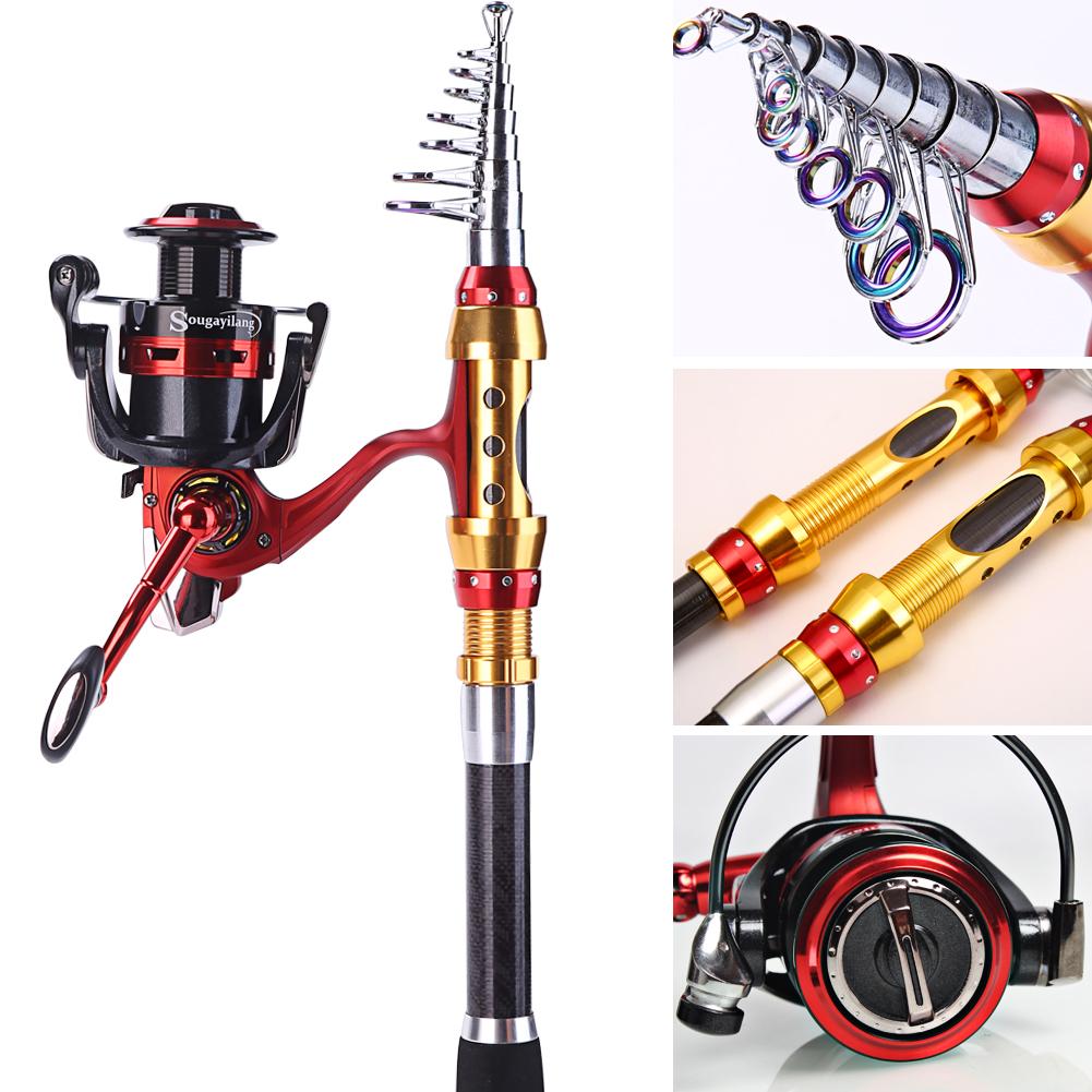 Спиннинг с рыболовной катушкой Комбинированная удочка и катушка из углеродного волокна для морской рыбалки
