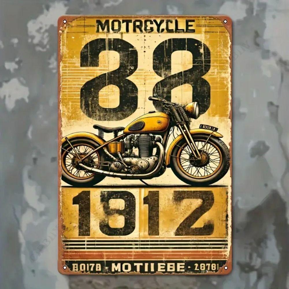 Moto Metal Interior Plaque In the Garage In the Bar On the Wall 20x30cm