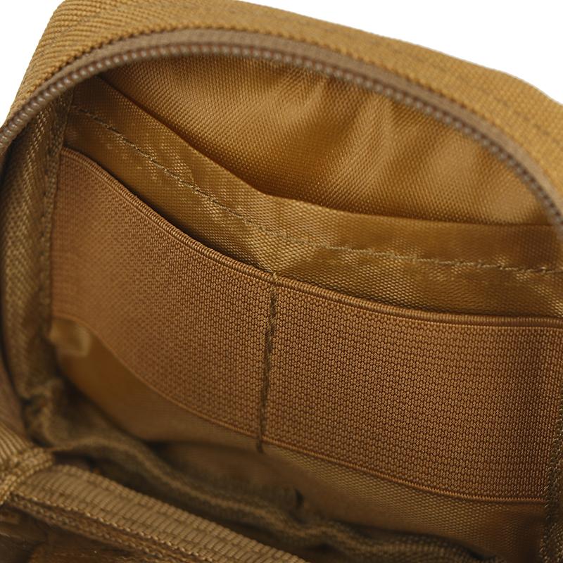 Маленькая тактическая подсумка Микро утилитарная Molle-совместимая сумка Съемный прозрачный карман для ID Мини-нож Компас Фонарик Сумка для хранения карт Пояс