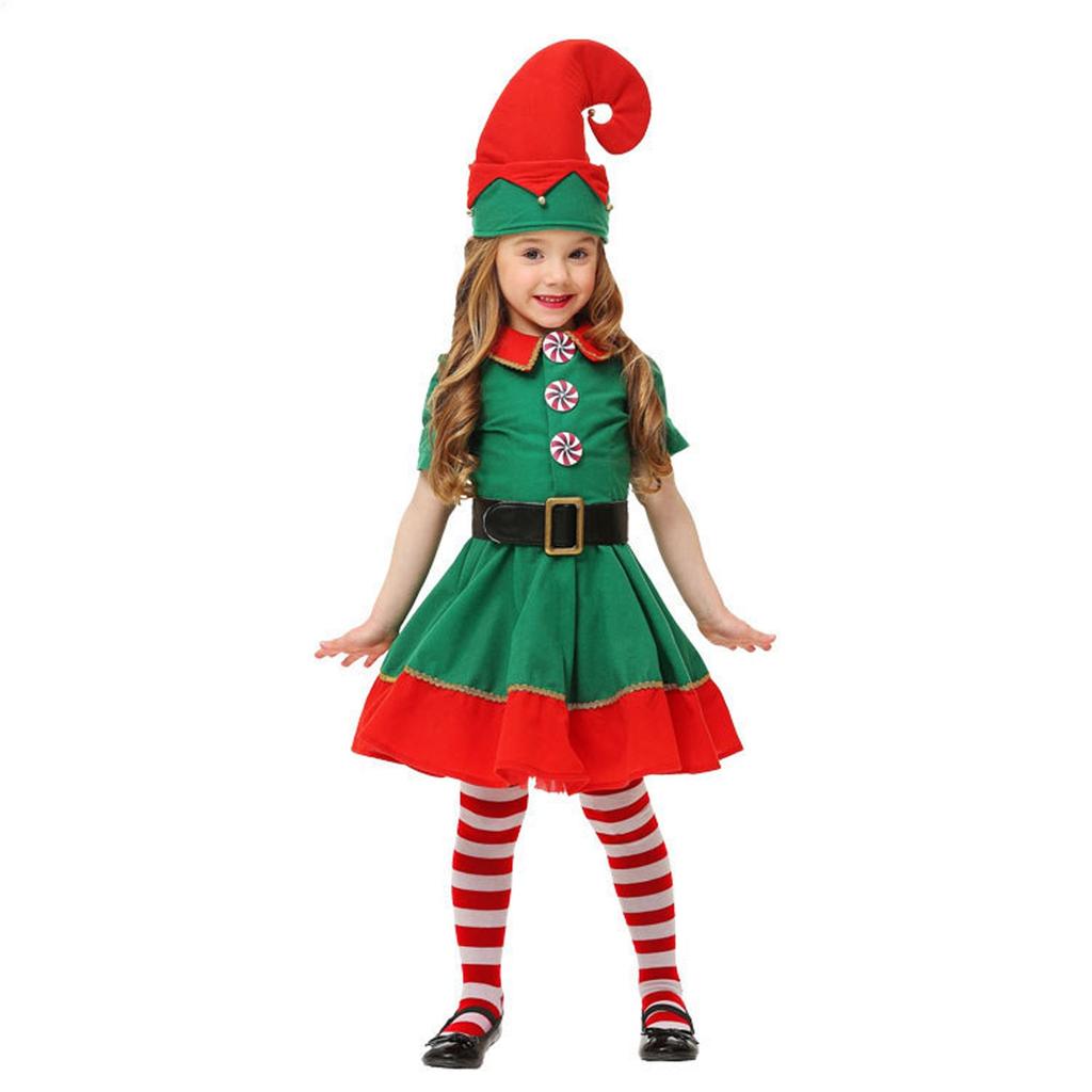 Christmas Boys And Girls Long Sleeves Performance Costumes Parent-child Performance Costumes