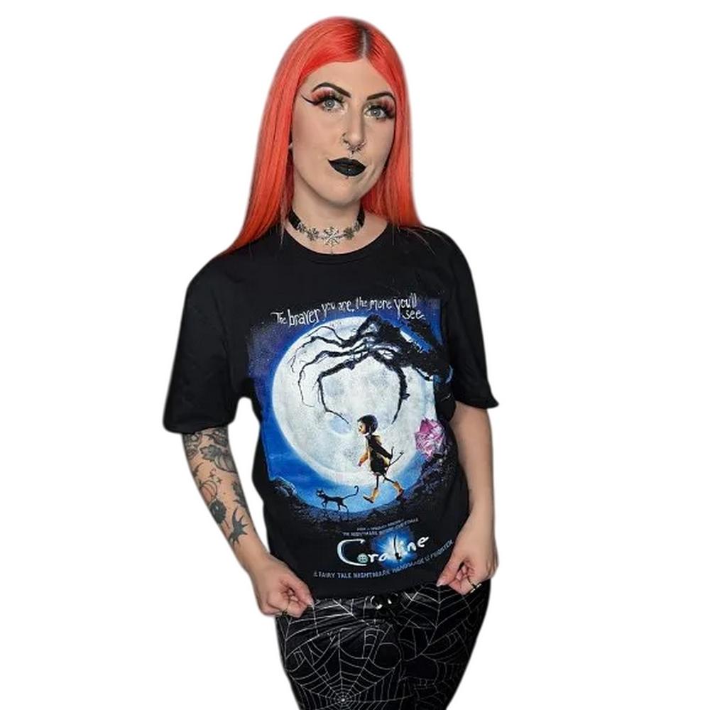 Coraline Unisex Adult Movie Poster T-Shirt