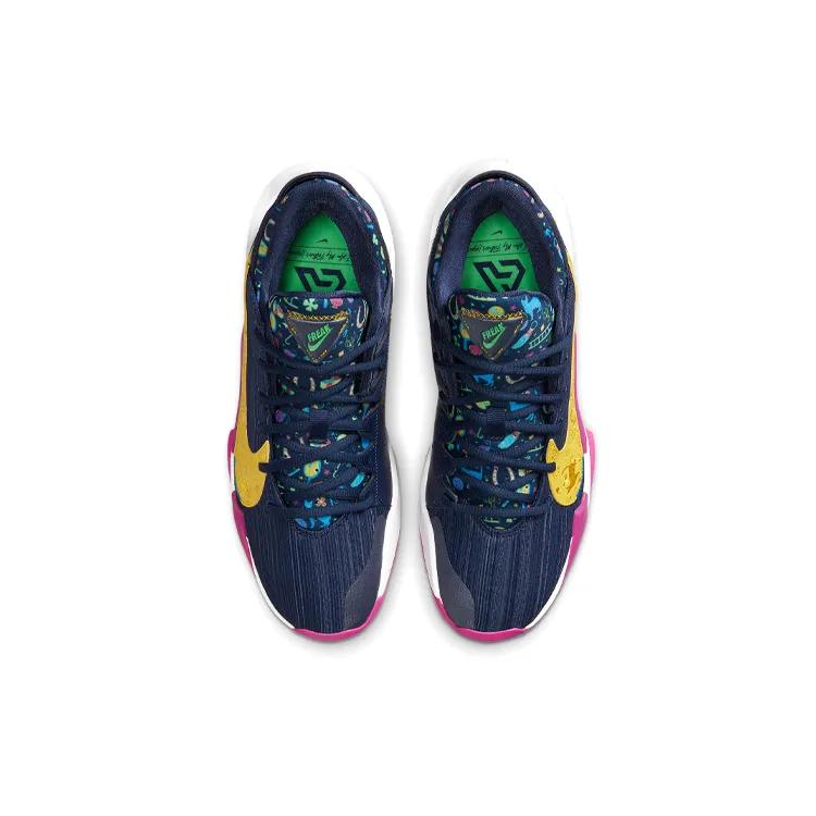 Nike Zoom Freak 2 'Суеверный' (унисекс) Баскетбольные кроссовки Midnight Navy / Poison Green / Fire Pink DB4689 400