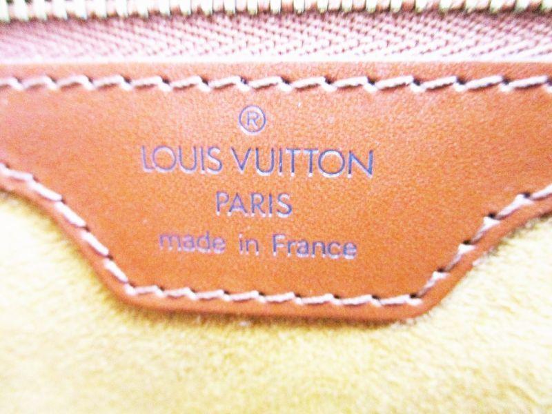 Оригинальная сумка-тоут и шоппер LOUIS VUITTON из кожи Epi, коричневая, кошелек Lussac #6747, восстановлена продавцом
