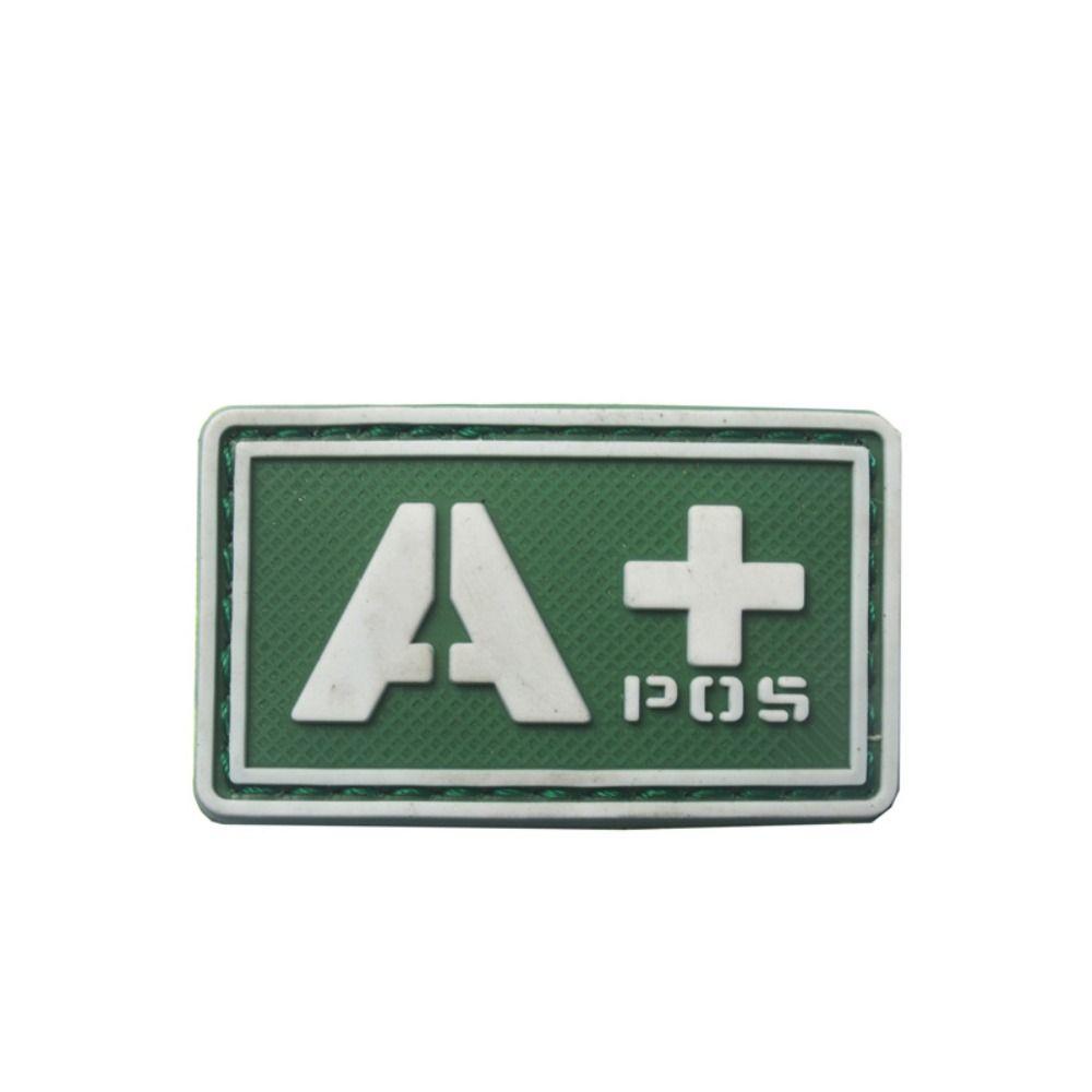 Светящийся значок группы крови, вышитая нашивка, аварийная повязка на руку, магическое кольцо-наклейка с группой крови