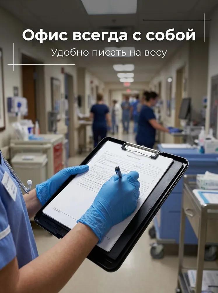 Folder-tablet for writing format a4-monochrome, black-xb-cj0913