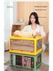 Plastic Folding Storage Box - Dustproof Quilt, Magazine, and Stationery Organizer for Home, Bedroom, and Dormitory.
