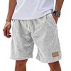 Men's Casual Linen Drawstring Shorts, Lightweight Summer Breathable Comfortable Elastic Waist, Multiple Colors