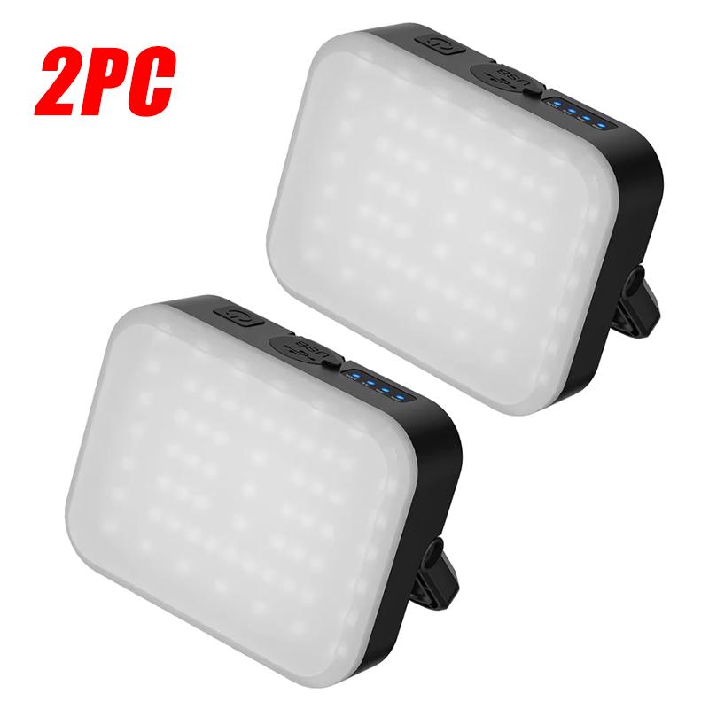Multifunctional LED Camping Light USB Charging Portable Tent Lantern Emergency Flashlight Night 4 Modes Dimming Outdoor Hiking
