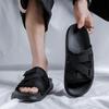 Fashion 2025 Men Casual Leather Sandals Male High Quality Outdoor Soft Comfortable Walking Anti Slip Slippers Gentleman Open Toe Shoes