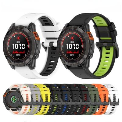 Силиконовый ремешок QuickFit 22 мм 26 мм для Garmin Fenix ​​7X 7 Pro 6 6X Epix Pro Gen 2 47 мм 51 мм 5 5X Plus Instinct 2X ремешок для часов