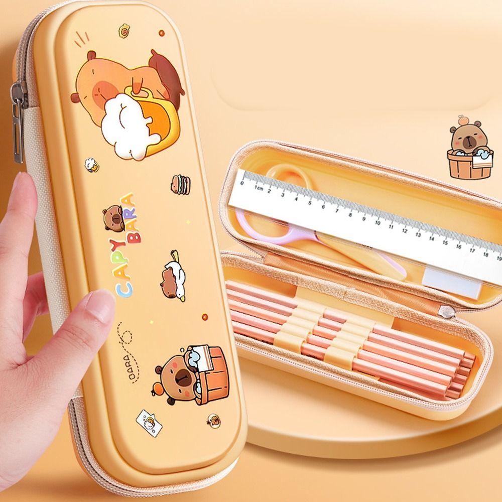 Funny Capybara Pen Bag Large-capacity Stationery Bag Cartoon Capybara Pencil Case School