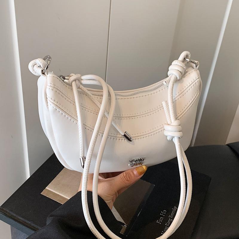 Simple and Trendy Underarm Dumpling Bag Women's 2025 Spring Korean Version Fashionable Versatile Shoulder Bag Niche High-end Women's Bag