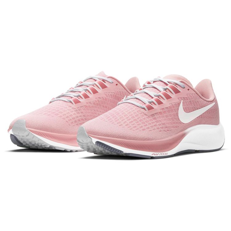Nike Air Zoom Pegasus 37 Pink Glaze Женские кроссовки Barely-Rose Football-Grey Metallic-Summit-White DH0129-600