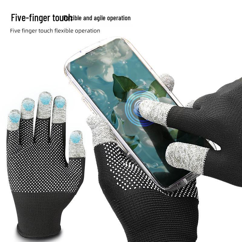 Windproof Touchscreen Five-Finger Gaming Gloves for Electronic Instruments & PUBG