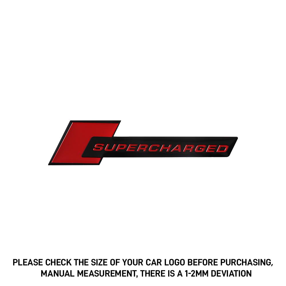 1/2pcs 3D Aluminum For sq SUPERCHARGED Badge Logo Car Body Rear Trunk Decoration Emblem Sticker Auto Modification Accessories