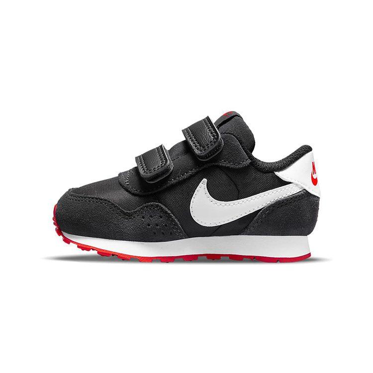 Nike MD Valiant Крючок и петля Низкие кроссовки для малышей Черный Белый Красный Младенцы и малыши CN8560-016