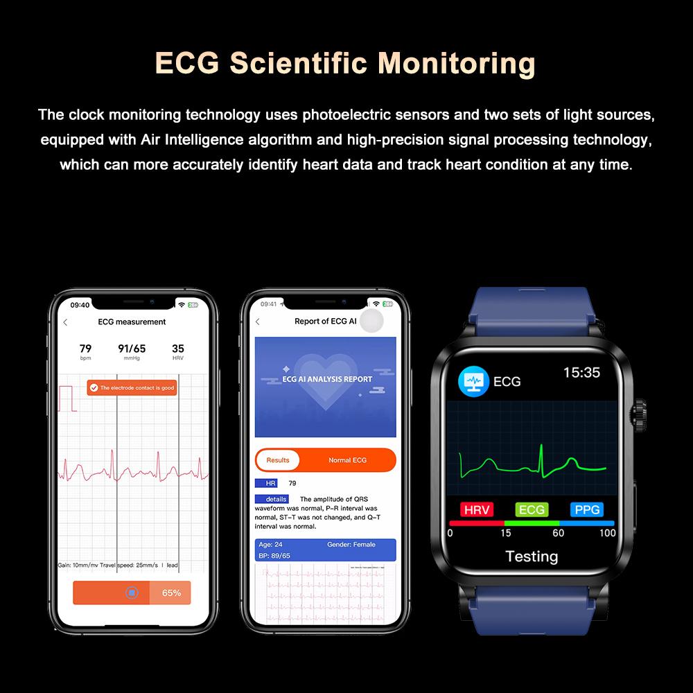 Новые мужские часы SACOSDING, воздушный насос, подушка безопасности, точное кровяное давление, умные часы с вызовом через Bluetooth