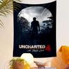 Uncharted 4 A Thief's End Tapestry Wall Hanging, Nathan Drake Adventure Game Art, Gamer Wall Decor for Bedroom Living Room Man Cave