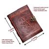 Handmade Leather Diary for Men Women Journal Paper Notebook Diaries Planner. Size 7 X 5 Inch.