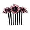 Women Headdress Bride Headpiece Bride Hair Jewelry Hairpin Shiny Rhinestone Hair Comb Inlaid Flower