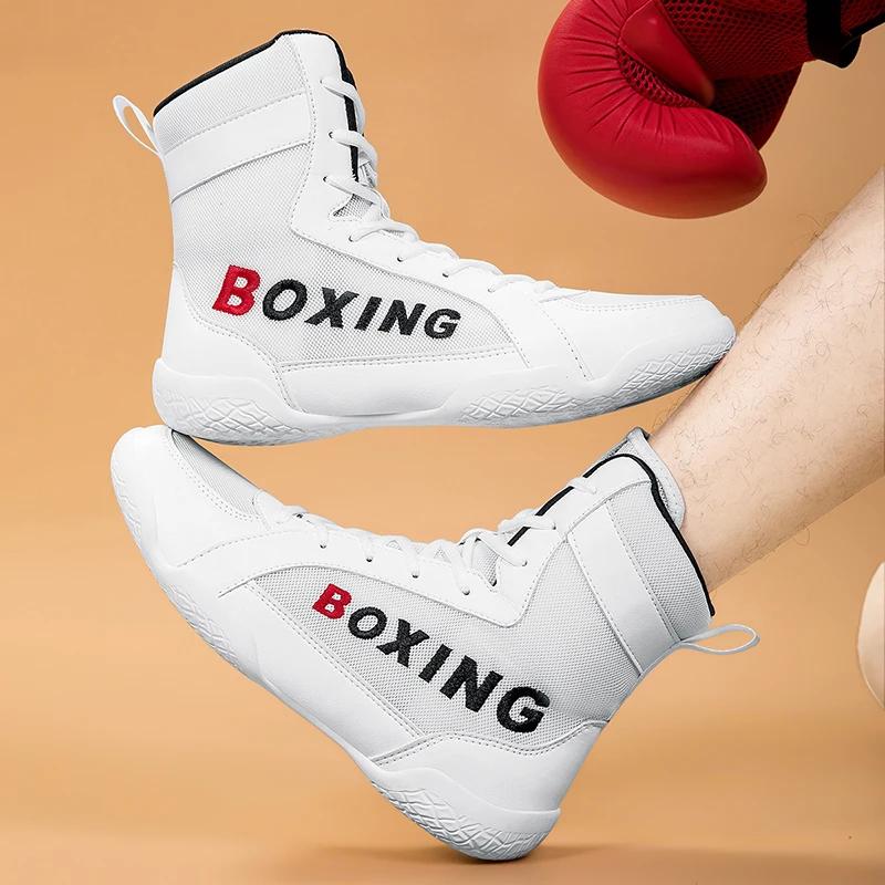 Boxing Boots Men Professional Wear-Resisting Sneakers Sports Training Combat Adult Fitness Athletic Brand Non-Slip Boxing Shoes