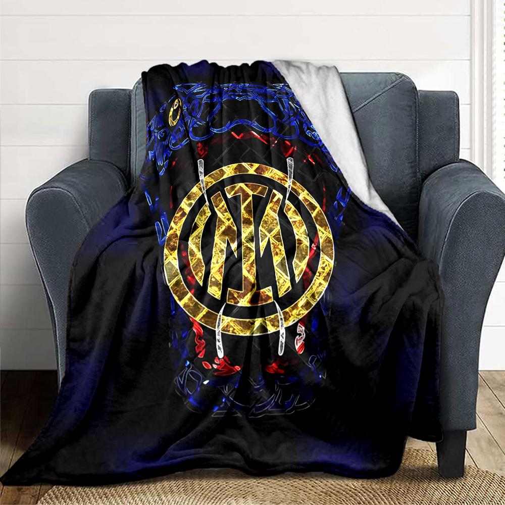 Inter Milan Emblem Blankets Flannel Printed Breathable Warm Throw Blanket for Home Office Bedspreads 0708a91