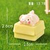   4Pcs/set Cartoon Animal Miniatures Diy Resin Ornament Fairy Garden Decoration Moss Terrarium Micro Landscape  