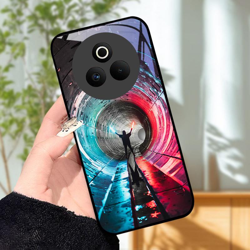 Закаленное Стекло Чехол для Телефона Для OPPO Realme P3 Pro 5G Funda Ударопрочный Жесткий ПК Корпус Задняя Крышка Для Realme P3Pro RMX5032 Coque