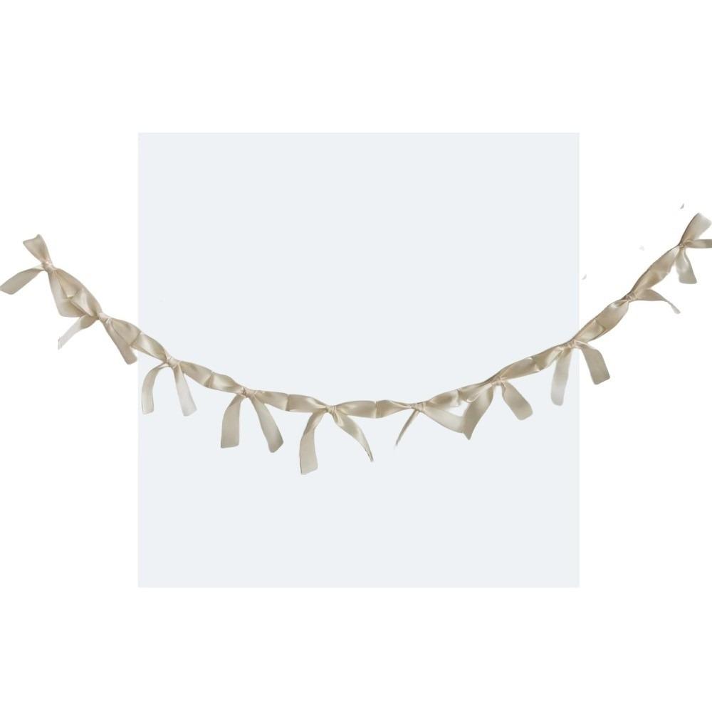 Атласная Лента с Бантами Гирлянды для Подвешивания Ручная Работа Фото Реквизит Ленточный Баннер Розовый Белый Синий Декор Детской Комнаты Баннер для Вечеринки