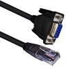 Кабель-консоль RJ45 на RS232, 9-контактный DB9 на RJ45 Ethernet LAN Кабель-консоль Rollover для стабильной передачи данных