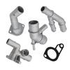 Car Aluminum Coolant Flange Upgrade Kit Engine Coolant Replacement A Set 06A121132A For MK4 1.8T TT Auto Accessories