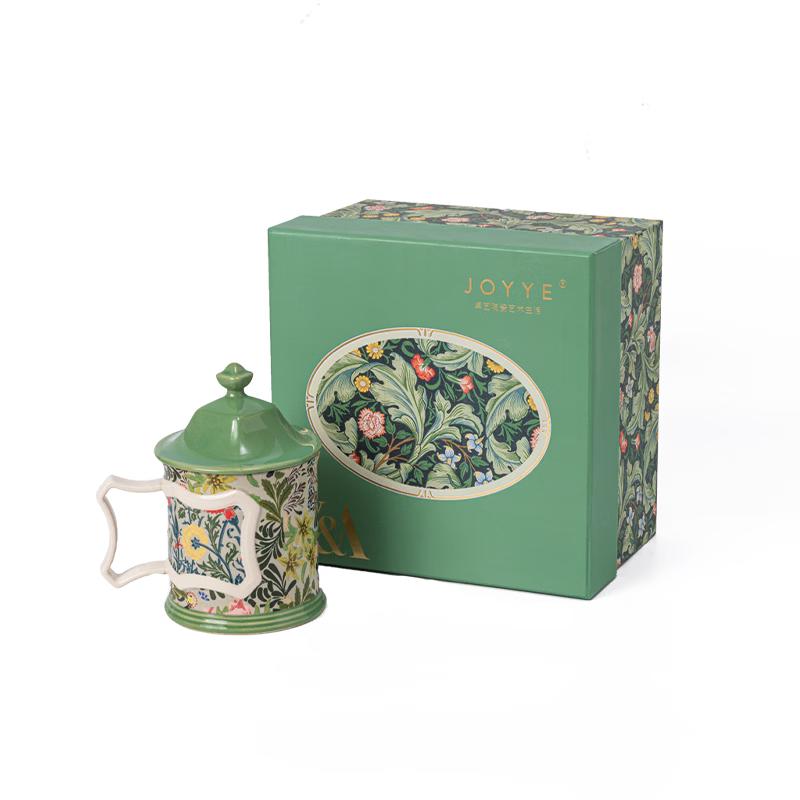 Керамическая кружка JOYYE William Morris 325 мл с крышкой