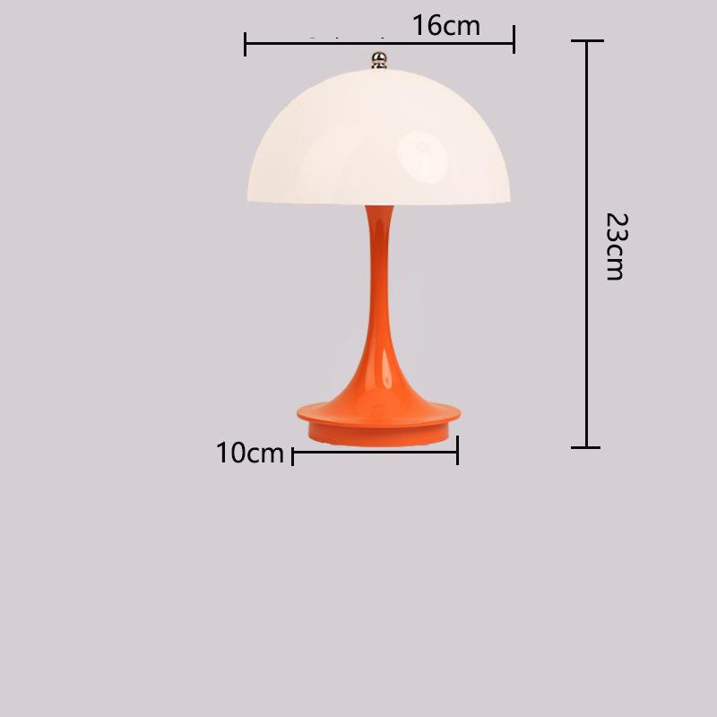 Mushroom Table Lamp USB Charging Flower Buds Table Lamp Touch Dimming Bedroom Bedside Decorative Lamps