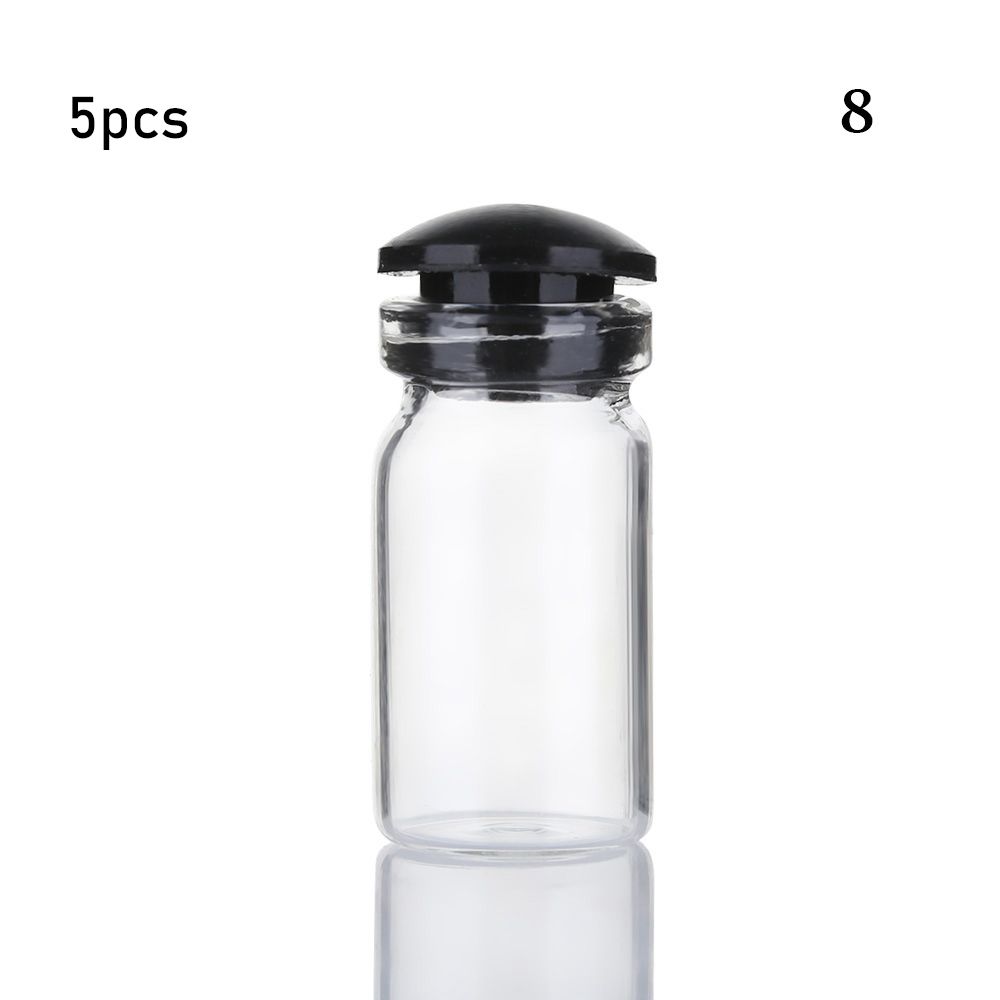 5/10pcs Small Drift Bottle Glass Jars Decoration DIY Containers Mini Message Vials Ornament Cork Stopper Rainbow Wishing Bottle