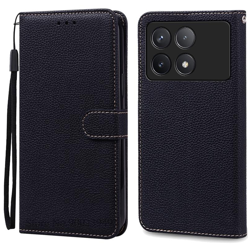 Чехол F6 Pro для POCO F6 Pro, силиконовый кожаный чехол-кошелек, флип-чехол для Xiaomi Poco F6 Pro 5G, чехол-книжка, Fundas