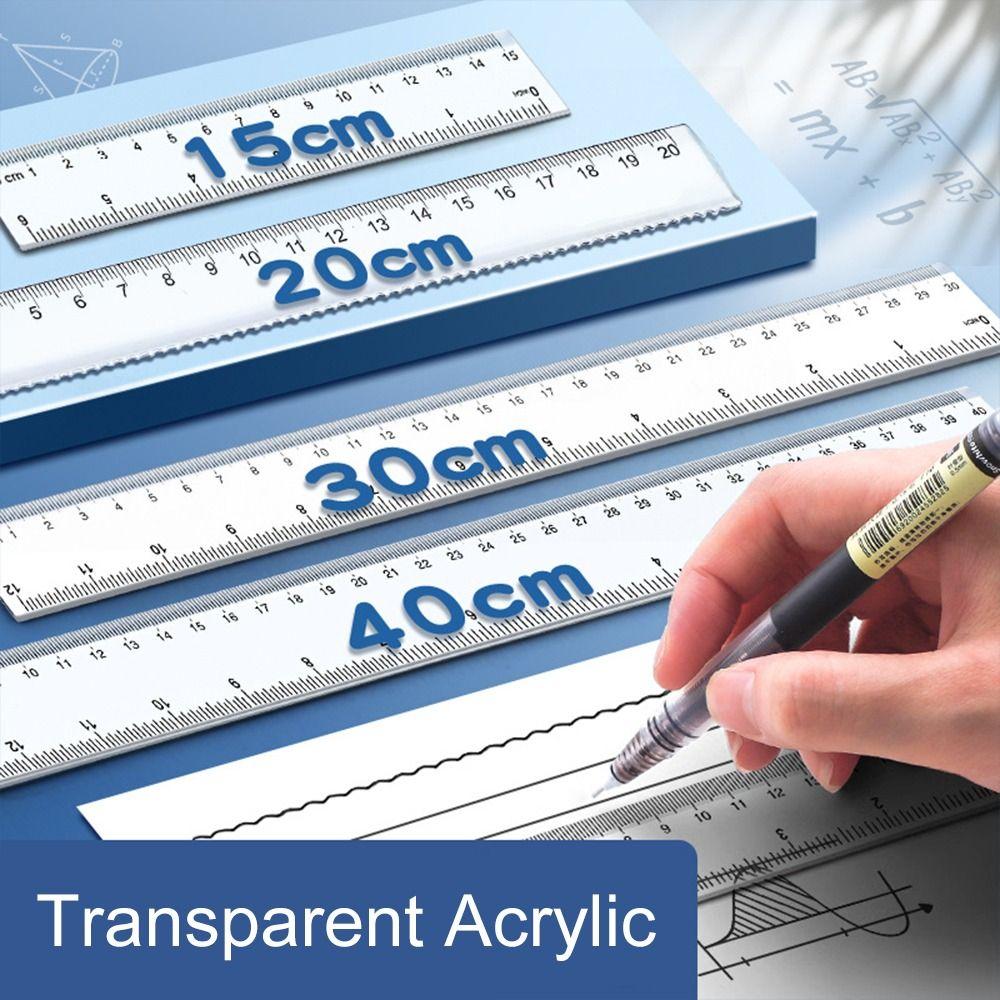 Plastic Straight Ruler Multifunction Drawing Ruler Drawing Tool Measuring Ruler School