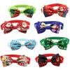 Adjustable Pet Collars with Christmas Bow Ties for Dogs and Cats 40Pcs