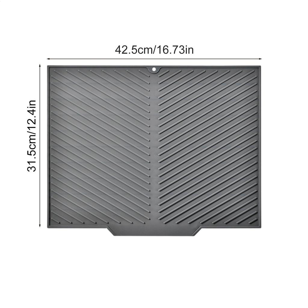 Dish Drying Mat Silicone Dish Pad Draining Mat Anti Slip Kitchen Countertop Protector Dishes Pad For Countertops Utensils
