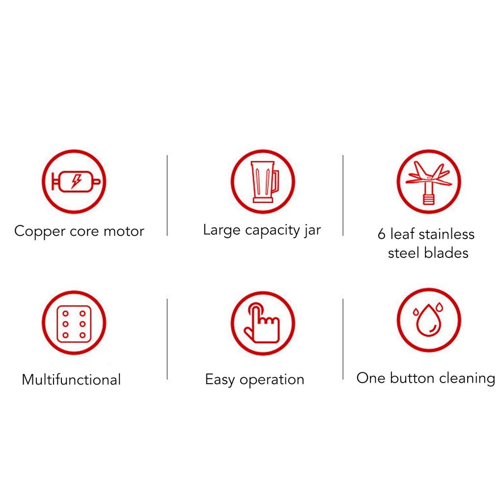 4500 Вт Настольный блендер 2.5 л 15 скоростей бытовой многофункциональный кухонный комбайн с 6 лезвиями из нержавеющей стали для мяса льда фруктов