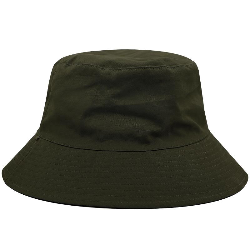 Double-sided Bucket Hat for Male and Female Couples, Black Spring and Summer Big Head Circumference Hat, Summer Sun Protection Hat, Sun Visor Hat