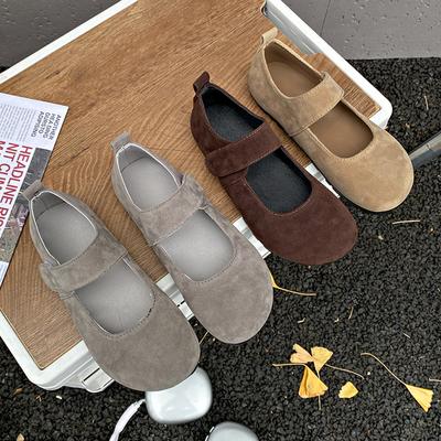 Модная ретро французская обувь Мэри Джейн Весенне-осенние женские повседневные туфли на плоской подошве с круглым носком Удобная мягкая женская обувь Zapatos Mujer