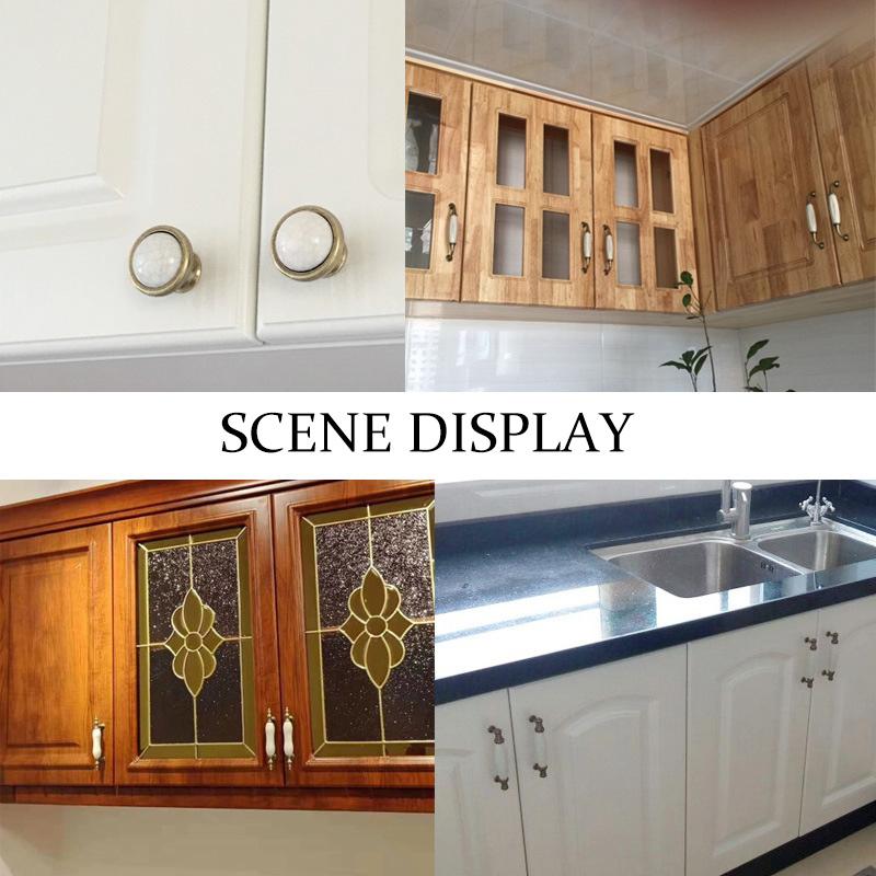 1 шт. Ручки для дверей шкафа, мебельная фурнитура, дизайн с трещинами, антикварная ручка для ящика шкафа, французский стиль, керамика