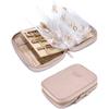 Jewelry Travel Organizer Case Transparent Jewelry Storage Book Ring Binder Rolls Zipper Pouch Bag for Necklaces,Rings,Bracelets