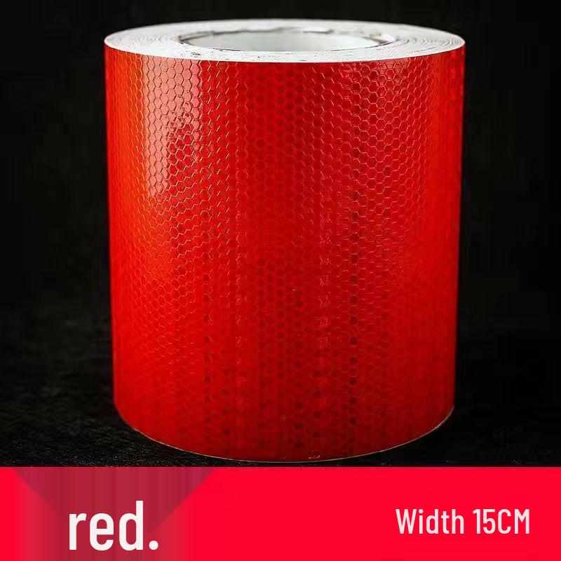 Флуоресцентная светоотражающая защитная лента: Ширина 5 см, 10 см, 15 см для ночного движения, предупреждение о столкновении