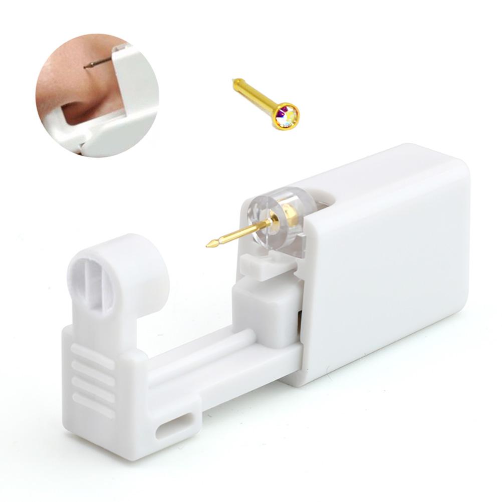 Набор для пирсинга носа, одноразовый стерильный инструмент для пирсинга ушей, портативный набор для пирсинга носа