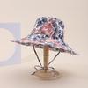 New hot-selling bucket hat European and American fashion printing graffiti flower big brim sunshade basin hat spot