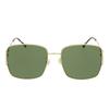 Gucci Metal Frame Square Sunglasses Unisex sunglasses GG1018SK-002